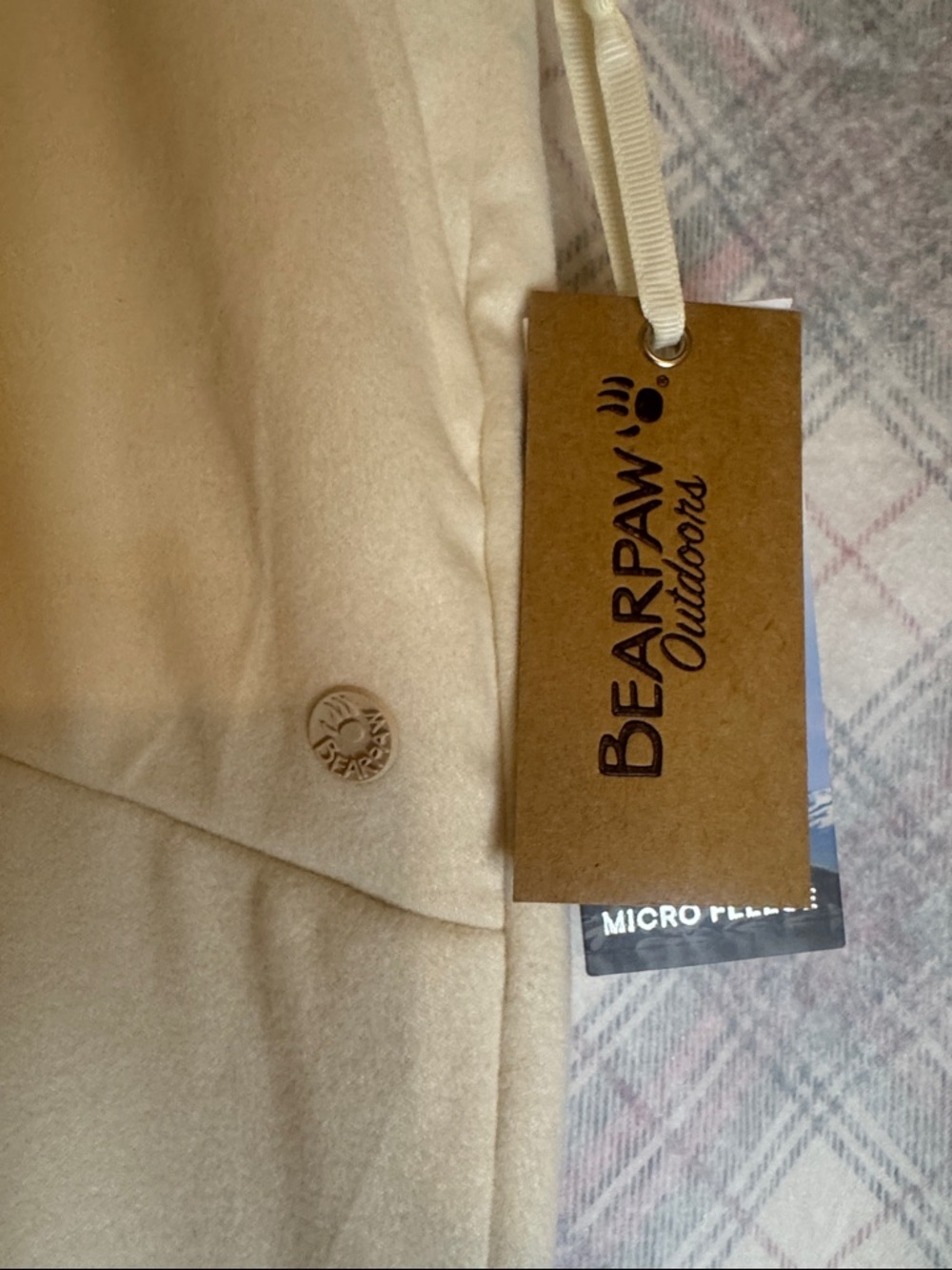BearPaw Women's Cream Drawstring Joggers - Picture 2 of 5